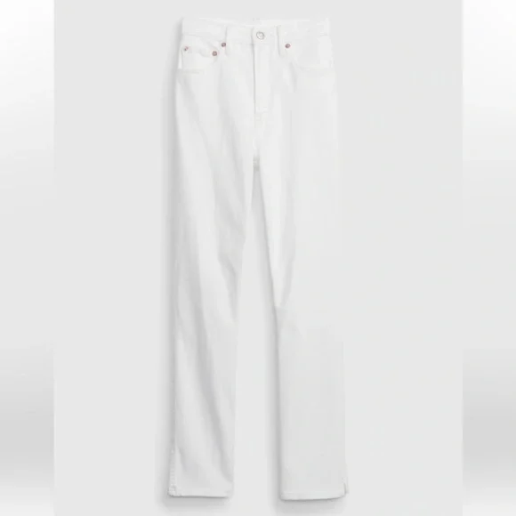 Gap White Vintage Slim High Rise Jeans - Picture 3 of 6